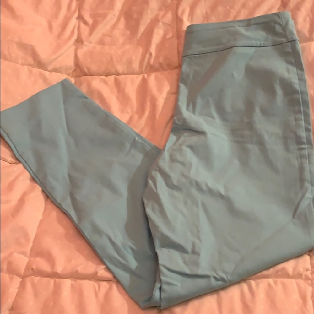 Pastel blue work or casual wear stretch pant